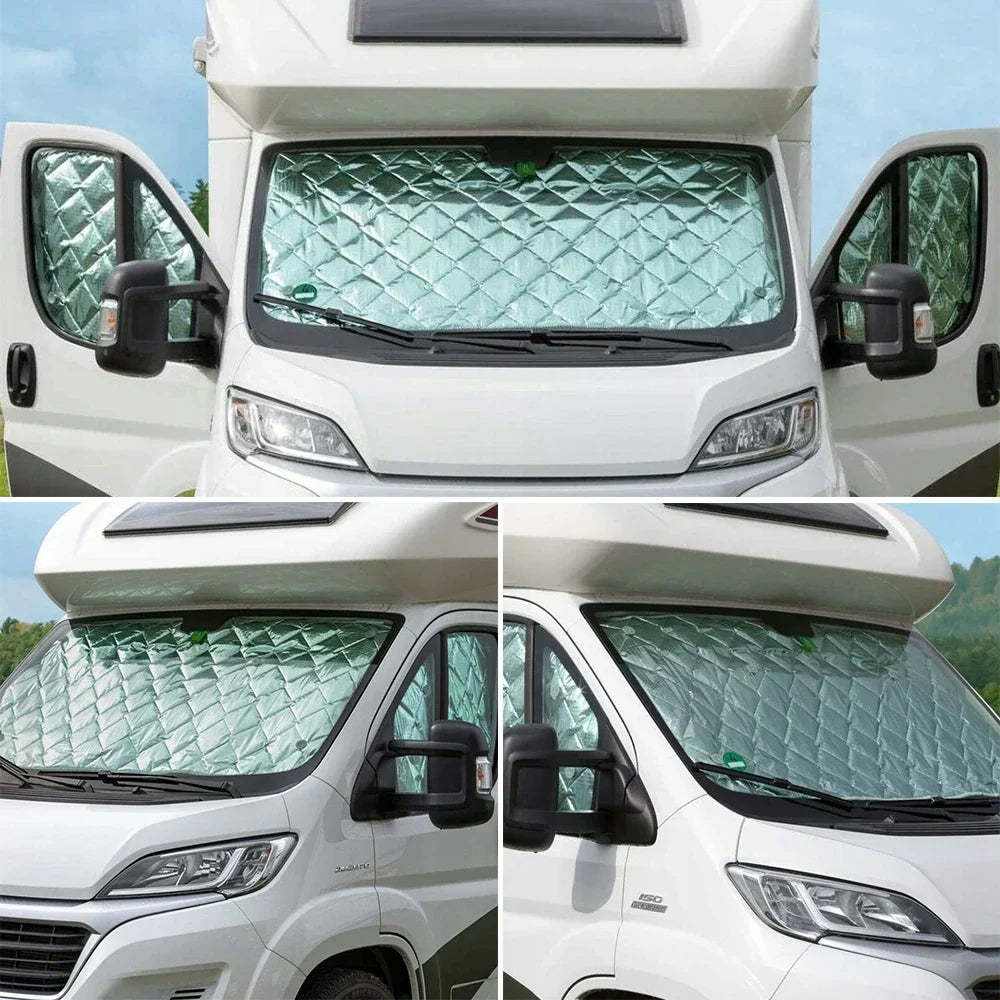 Isolierende Thermomatte für Wohnmobil-Scheiben