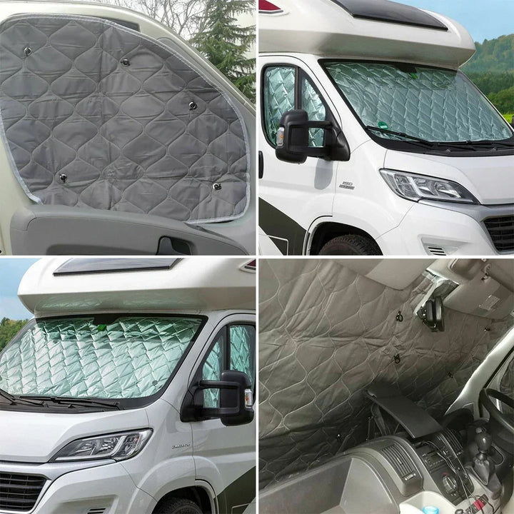 Isolierende Thermomatte für Wohnmobil-Scheiben